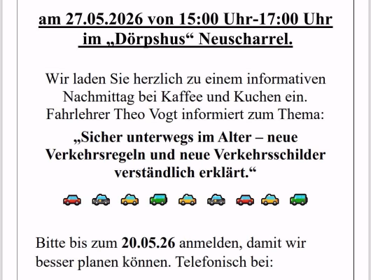 Thumbnail for the post titled: Begegnung 60+ Einladung zu einem informativen Nachmittag