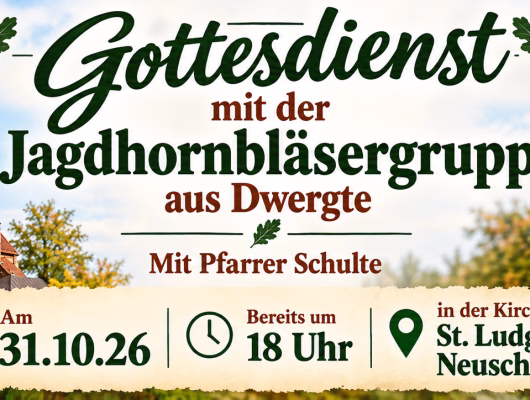 Thumbnail for the post titled: Gottesdienst mit Jagdhornklängen